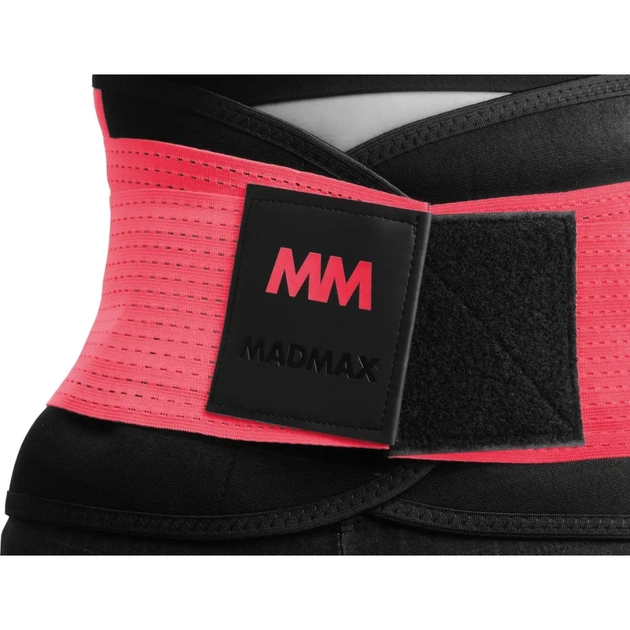 Пояс компресійний MadMax MFA-277 Slimming and Support Belt black/rubine red M (MFA-277-RED_M) - picture 6