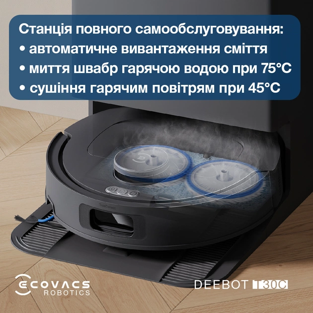 Робот-пилосос Ecovacs Deebot T30C Black (DLX71) - зображення 3