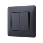 Вимикач Videx BINERA 2кл чорний графіт (VF-BNSW2-BG) - уменьшенное изображение 1