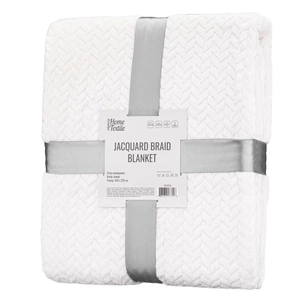 Плед Ardesto Jacquard Braid 200х220см, 100% поліестер, айворі (ART0202JB) зображення 1