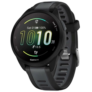Смарт-годинник Garmin Forerunner 165 Music, Black/Slate Grey, GPS (010-02863-30/010-02863-B0) зображення 1
