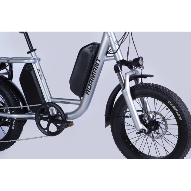 Електровелосипед Dorozhnik 20" ADAMANT HDD рама-18,5" 48B 17.5+12.5А*г 1000Вт 2026 срiблястий (ELB-D-20-080) - picture 4