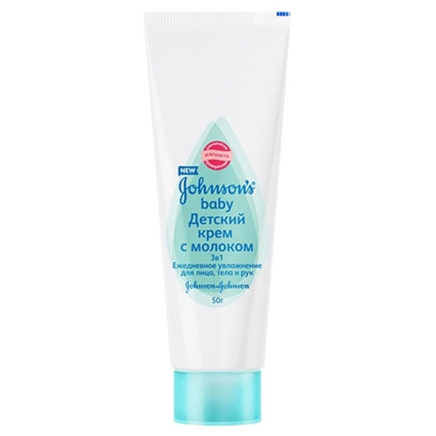 Дитячий крем Johnson’s baby 3 в 1 з молоком 50 г (3574661171883) - изображение 1