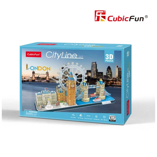 Пазл Cubic Fun Тривимірний пазл CityLine London (MC253h) - picture 1