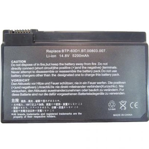 Акумулятор до ноутбука AlSoft Acer BTP-63D1 5200mAh 8cell 14.8V Li-ion (A41421) зображення 1