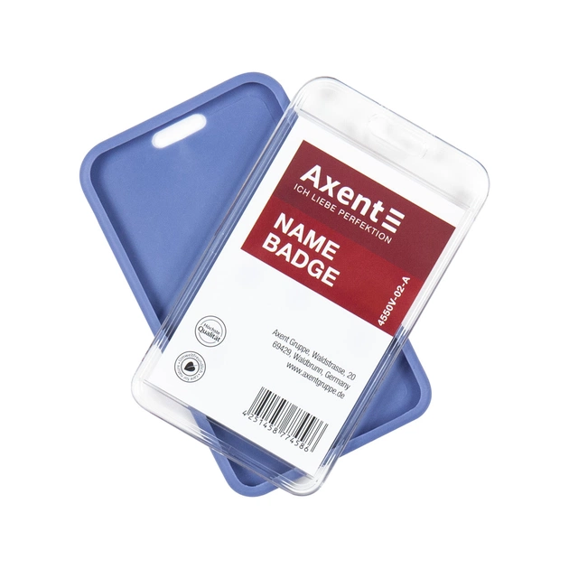 Бейдж Axent чохол SoftTouch матовий, 54х85мм ,димчасто синій (4550V-02-A) - picture 4