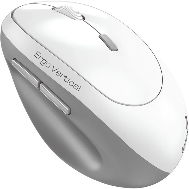 Мишка Genius Ergo 8350S AI Silent Wireless White/Grey (31030041401) - зображення 1