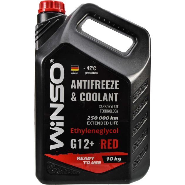 Антифриз WINSO COOLANT WINSO RED G12+ 10kg (881050) - зображення 1