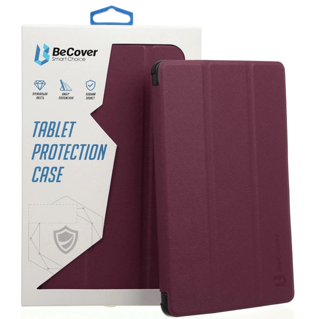 Чохол до планшета BeCover Smart Case Samsung Galaxy Tab S5e T720/T725 Red Wine (705990) - изображение 1