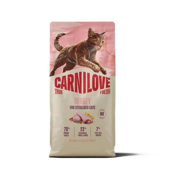 Сухой корм для кошек Carnilove True Fresh Turkey Sterilised 6 кг (8595602582136) - изображение 1