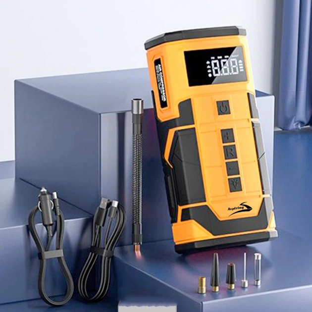 Пуско зарядний пристрій Aspiring Jump 3 8000mAh Power bank 3-in-1 with inflator, compressor, car charging (JM8000PIWC) - picture 8