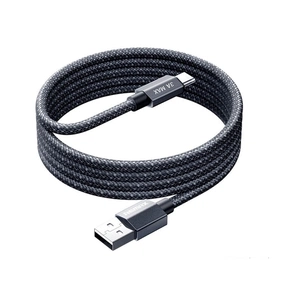 Дата кабель USB 2.0 AM to USB-C 1.2m aluminum alloy braided Remax (6954851235033) зображення 1