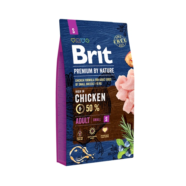 Сухой корм для собак Brit Premium Dog Adult S 8 кг (8595602526307) - изображение 1