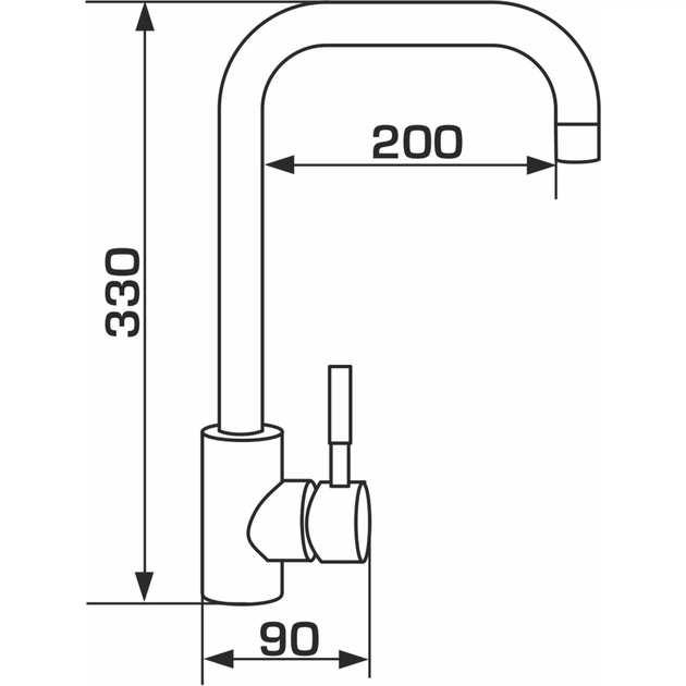 Мойка кухонная GRANADO комплект VALENCIA black shine_чаша ліворуч (ksg0701L) - изображение 11