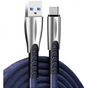 Дата кабель USB 2.0 AM to USB-C 1.0m zinc alloy blue ColorWay (CW-CBUC012-BL) - зменшене зображення 1