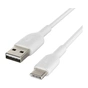 Дата кабель USB 2.0 AM to USB-C 1.0m PVC white Belkin (CAB001BT1MWH) - зменшене зображення 3