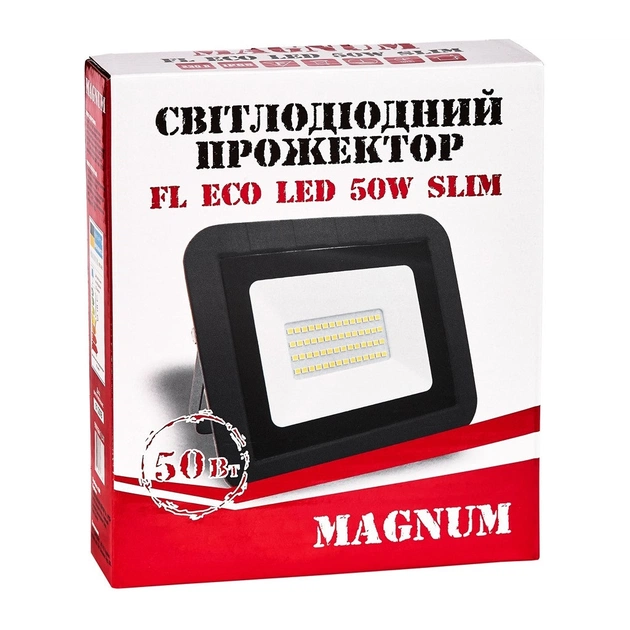 Прожектор MAGNUM FL ECO LED 50Вт slim 6500К IP65 (90011661) - picture 4