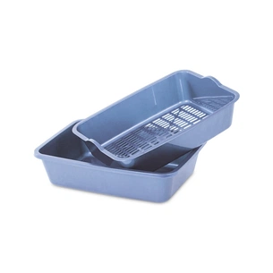 Туалет для котів Природа Барсик глибокий з сіточкою (кольори в асортименті) (4823082403806) изображение 1