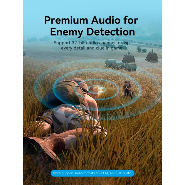 Кабель мультимедійний DisplayPort M to DisplayPort M 1.5m V1.4 8K black Vention (HCDBG) - зображення 7