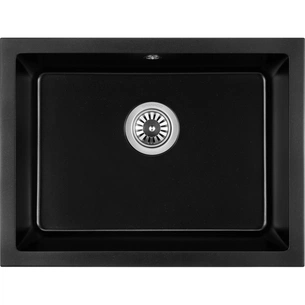 Мийка кухонна GRANADO Under top L black shine (gr3501) зображення 1