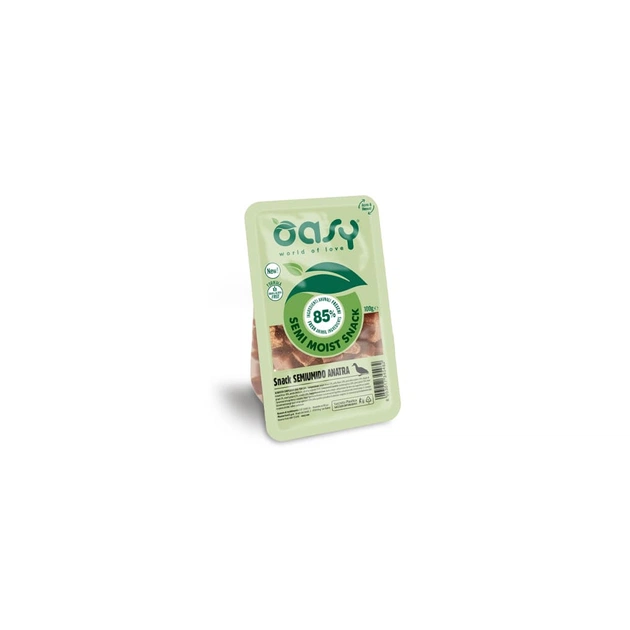 Лакомство для собак OASY Snack Semimoist Duck с уткой 100 г (8053017345482) - изображение 1