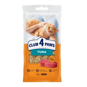 Лакомство для котов Club 4 Paws Premium Кремові з тунцем 4х15 г (4820269144781) изображение 1