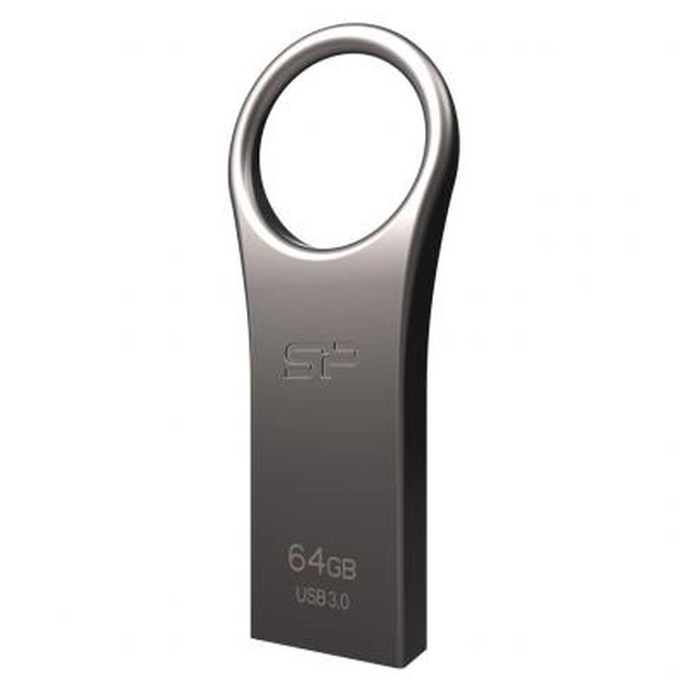 USB флеш накопичувач Silicon Power 64GB Jewel J80 Titanium USB 3.0 (SP064GBUF3J80V1T) - зображення 1