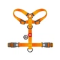 Шлея для собак WAUDOG Nylon Mono анатомічна H-подібна з QR паспортом, пластиковий фастекс, XL помаранчева (54594) - зменшене зображення 3