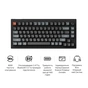 Клавіатура Keychron V1 Ultra Keychron Red Switch RGB UA Black (V1U-D1-UA) - зменшене зображення 8