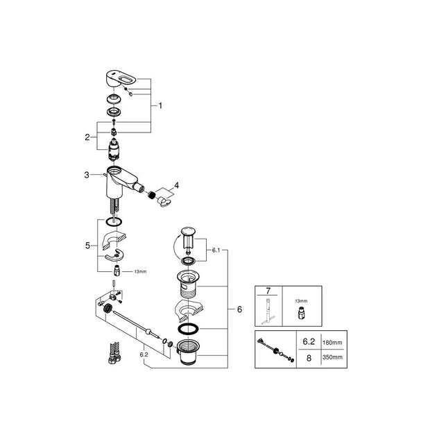 Змішувач Grohe BauLoop bidet (23338000) - picture 5