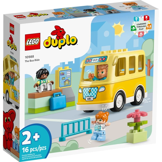 Конструктор LEGO DUPLO Поїздка на автобусі 16 деталей (10988) - зображення 1