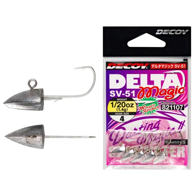 Джиг-голівка Decoy SV-51 Delta Magic 6 1.77 g (5шт/уп) (1562.02.68) - зображення 1