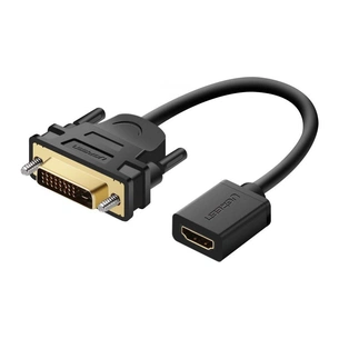 Перехідник DVI M to HDMI F 0.22m black Ugreen (20118) зображення 1