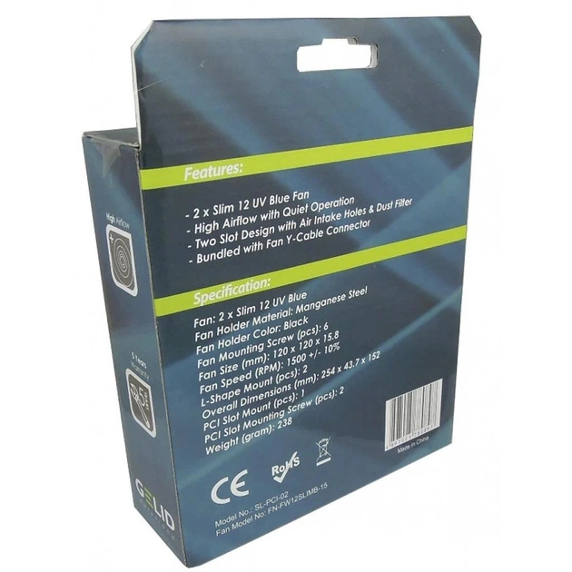 Кулер до відеокарти Gelid Solutions PCI Slot Fan Holder (SL-PCI-02) - picture 4