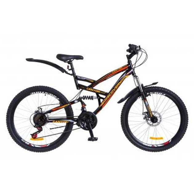 Велосипед Discovery 26" CANYON 2018 AM2 14G DD рама-19" St чорно-помаранчевий (OPS-DIS-26-136) - изображение 1