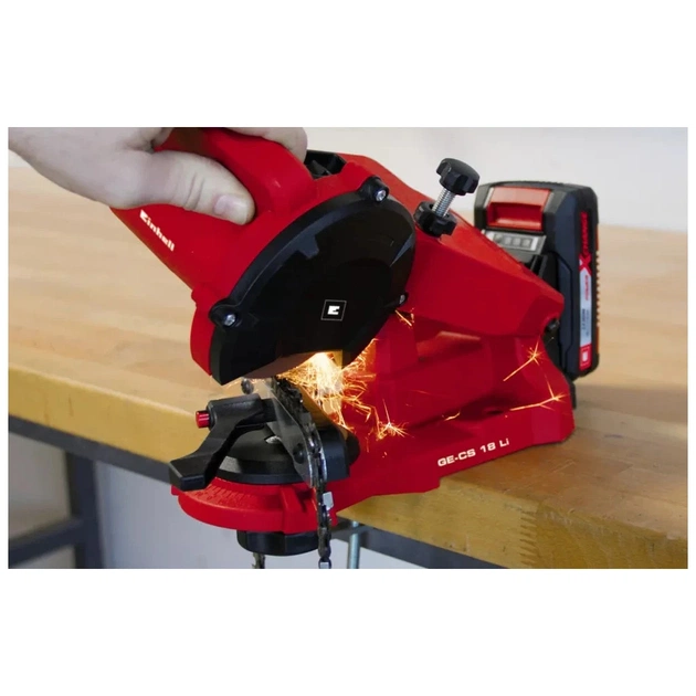 Точильний верстат Einhell для заточування ланцюгів GE-CS 18 Li - Solo, 18В PXC (без АКБ та ЗП) (4499940) - picture 2
