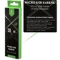 Дата кабель USB 2.0 AM to Micro 5P 1m nylon black Vinga (VCPDCMNB1BK) - уменьшенное изображение 4