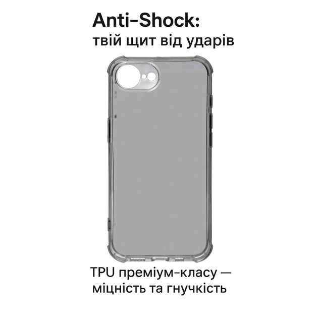 Чохол до мобільного телефона BeCover Anti-Shock Apple iPhone 17e Grey (715145) - зображення 5