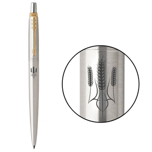 Ручка кулькова Parker JOTTER 17 UKRAINE SS GT BP Тризуб із колосків (16032_T059b) зображення 1