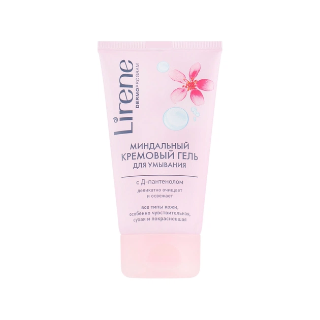 Гель для вмивання Lirene Almond Creamy Cleaning Gel with D-Panthenol 150 мл (5900717733213) - изображение 1