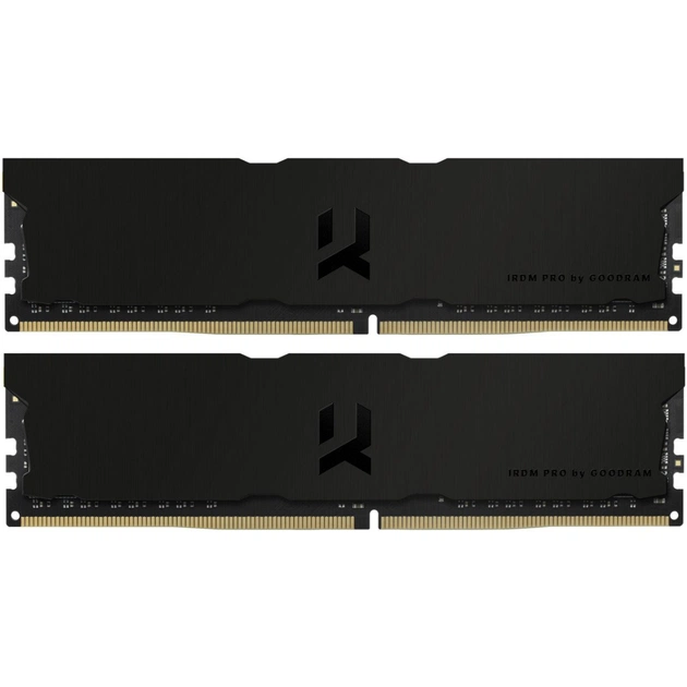 Модуль пам'яті для комп'ютера DDR4 32GB (2x16GB) 3600 MHz IRDM Pro Deep Black Goodram (IRP-K3600D4V64L18S/32GDC) - зображення 1