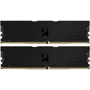Модуль пам'яті для комп'ютера DDR4 32GB (2x16GB) 3600 MHz IRDM Pro Deep Black Goodram (IRP-K3600D4V64L18S/32GDC) зображення 1