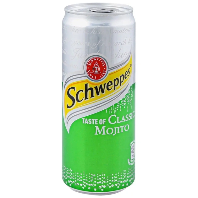 Напій Schweppes Classic Mojito Безалкогольний сильногазований 330 мл (5449000171351) - изображение 2