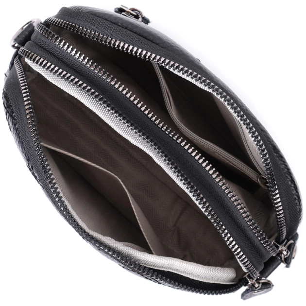 Сумка Vintage З натуральної шкіри Чорна (22807) - зображення 8