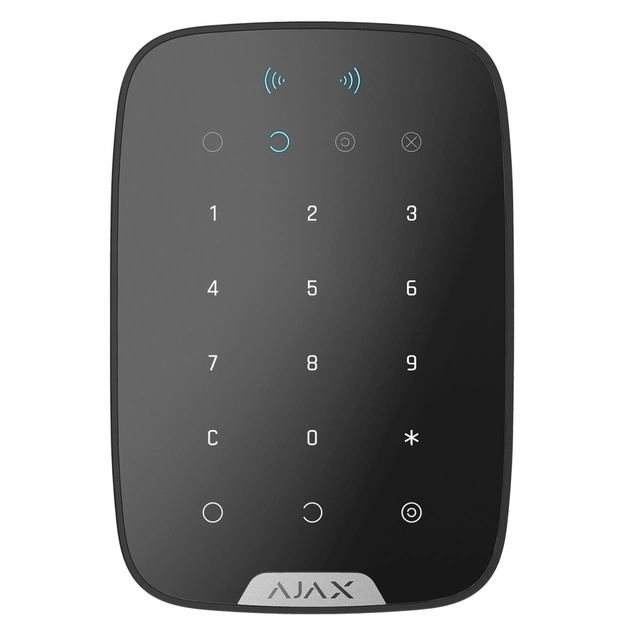 Клавиатура к охранной системе Ajax KeyPad Plus чорна - изображение 1