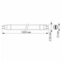 Лампочка Videx LED T8b 18W 1.2M 6200K 220V, матовая (VL-T8b-18126) - зменшене зображення 3