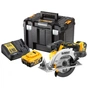 Дискова пила DeWALT 18В XR Li-lon, 2x5Ah, диск 165х20 мм, 2.8 кг, TSTAK (без АКБ та ЗП) (DCS565P2) - уменьшенное изображение 1