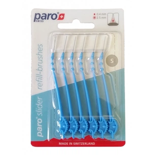 Щітки для міжзубних проміжків Paro Swiss slider змінні розмір S 6 шт. (7610458010327) изображение 1