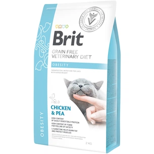 Сухий корм для кішок Brit GF VetDiets Cat Obesity 2 кг (8595602528479) зображення 1