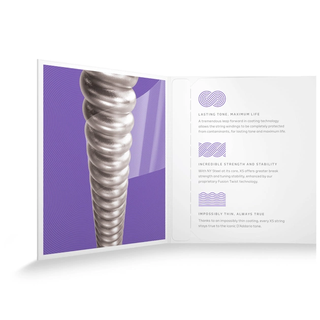 Струни для гітари D'Addario XS Coated Electric Guitar Strings Medium (11-49) (XSE1149) - picture 4